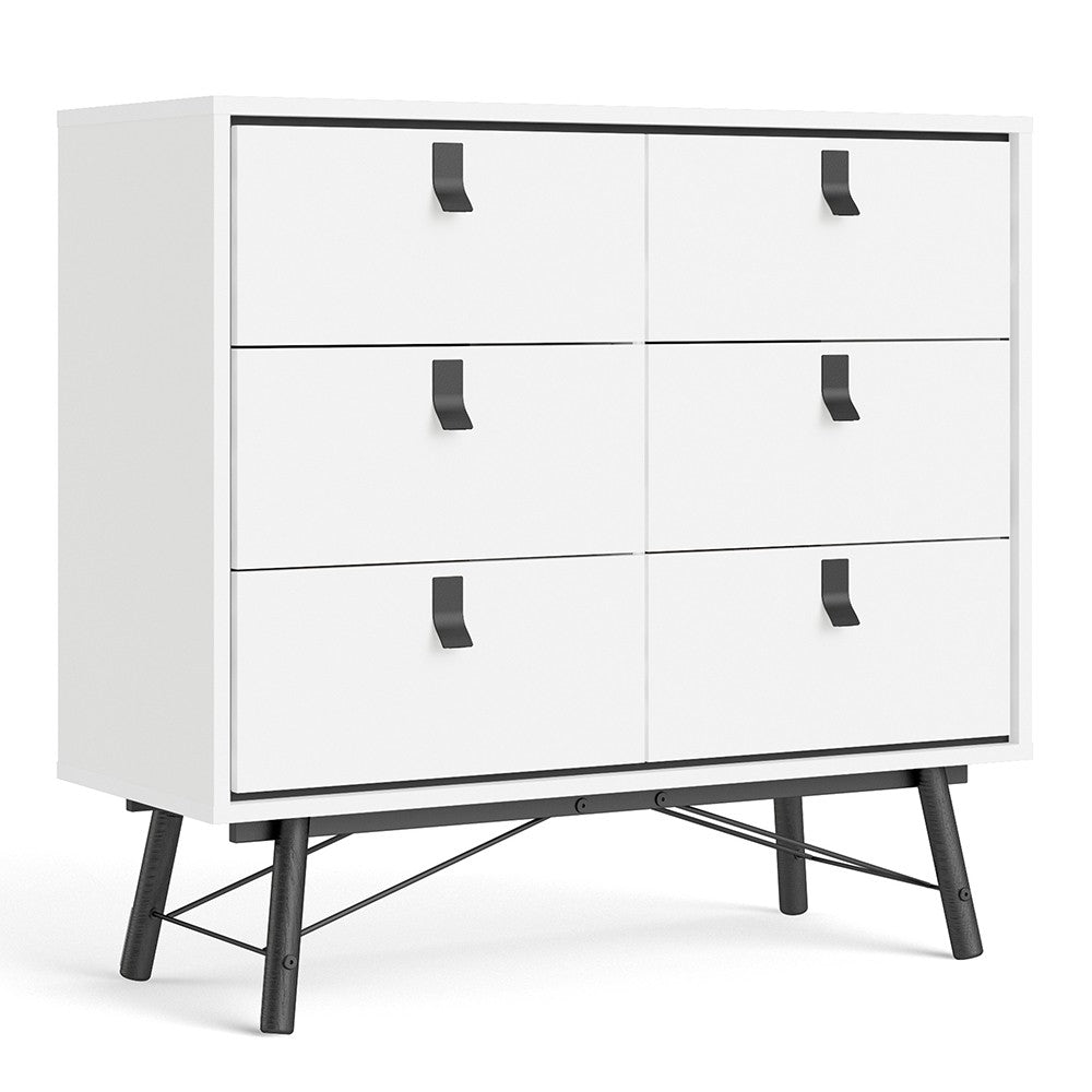 Winslow Rustic Double Chest of 6 Drawers