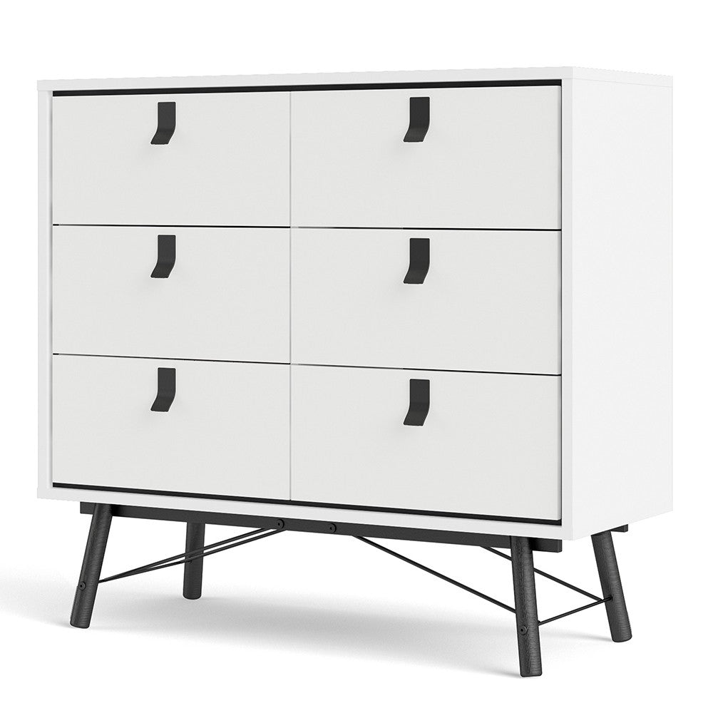 Winslow Rustic Double Chest of 6 Drawers