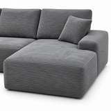 Cove Boneless Compressed Corner Chaise Sofa