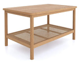 Cypress Open Shelf Rattan Coffee Table