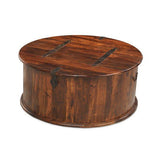 Denali Round Storage Trunk Coffee Table