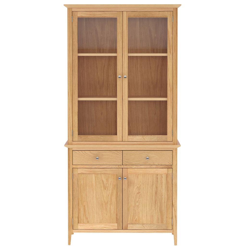 Saxon 4 Door 2 Drawer Display Cabinet