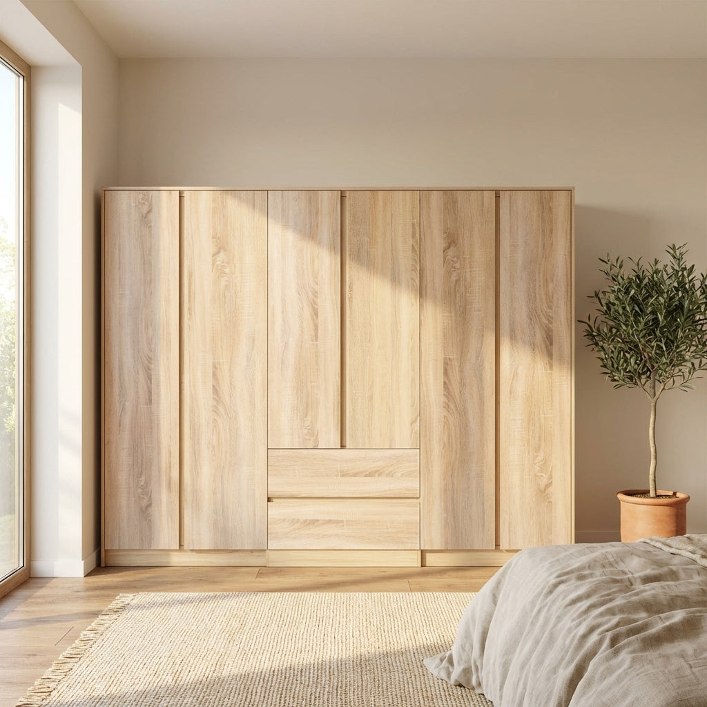 Malvern 6 Door 2 Drawer Wardrobe