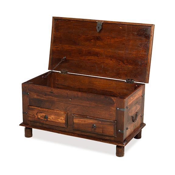 Denali 2 Drawer Thacket Coffee Table Trunk