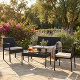 Cedar 4 Piece Garden Furniture Set