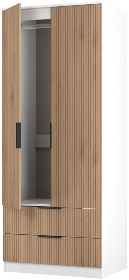 Java 2 Drawer 2 Door Double Wardrobe