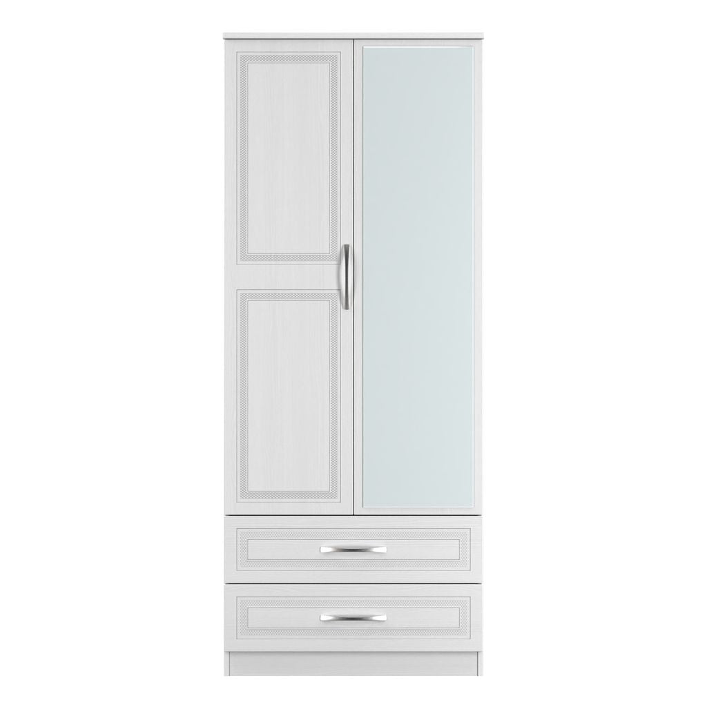 Dorset Mirrored 2 Door 2 Drawer Wardrobe