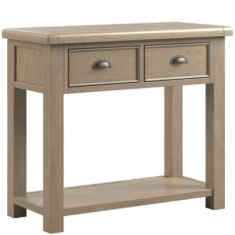 Acadia 2 Drawer Open Shelf Console Table