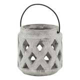Athena Stone Lattice Ceramic Lantern