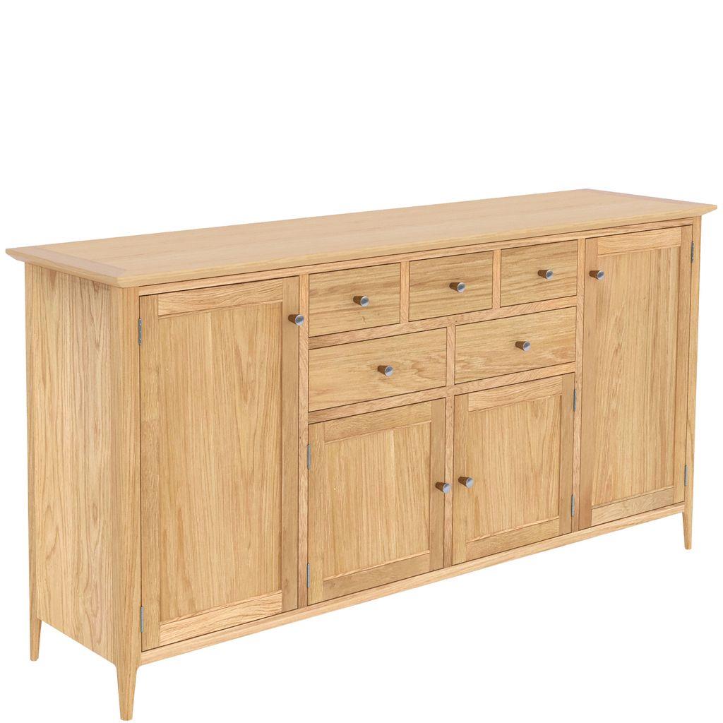 Saxon 4 Door 5 Drawer Long Sideboard