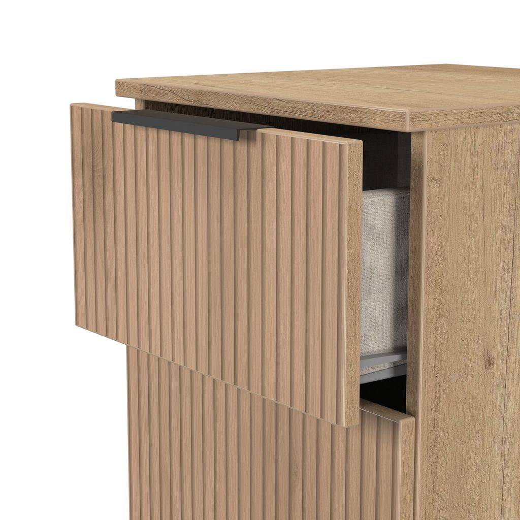 Java 3 Drawer Bedside Table