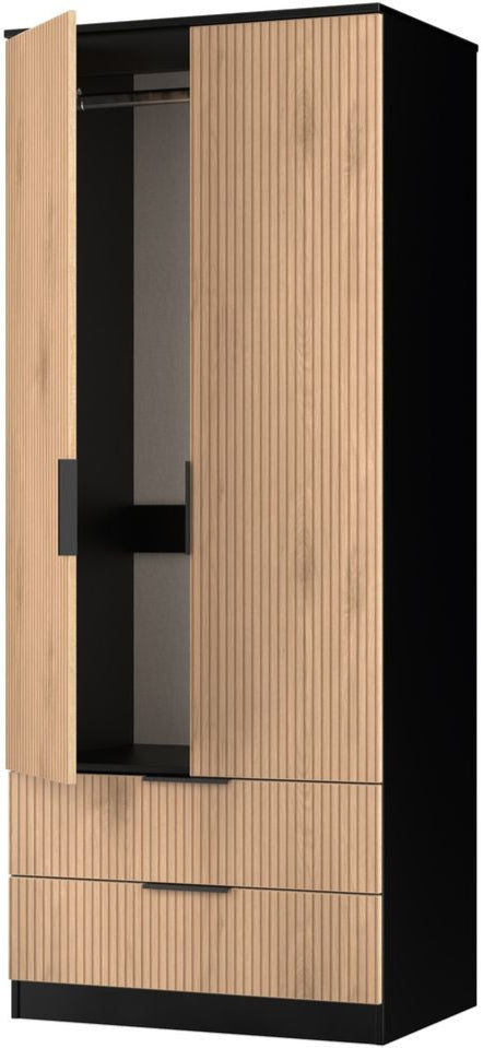 Java 2 Drawer 2 Door Double Wardrobe