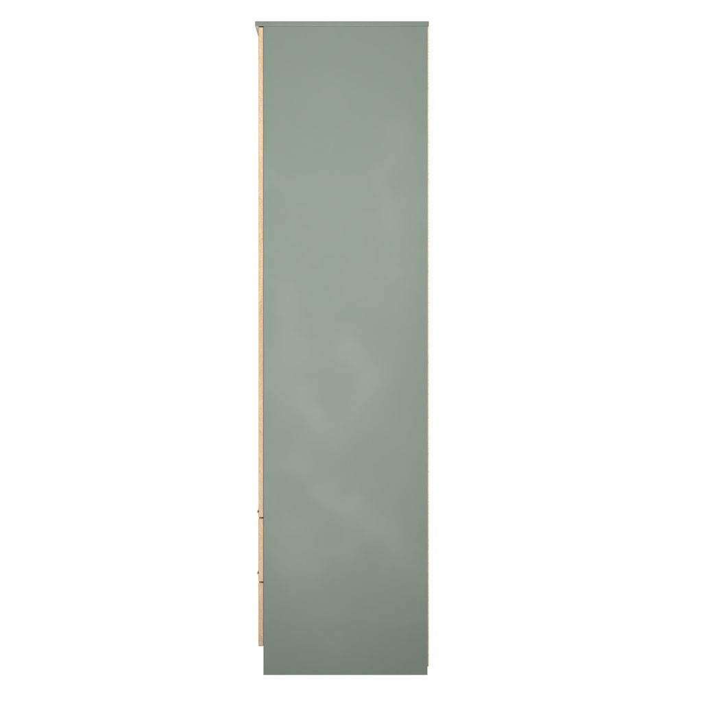Java Tall Mirrored 2 Drawer 2 Door Double Wardrobe