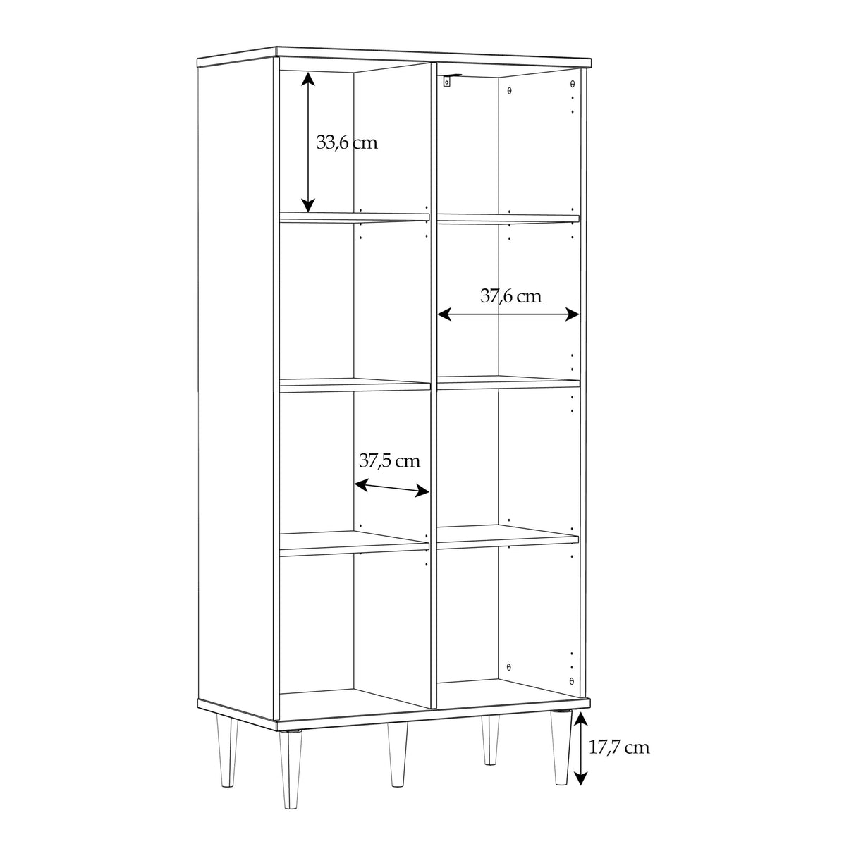 Calasetta Rattan and Light Oak 2 Door Display Unit