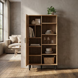 Tessa 1 Door Bookcase Storage Cupboard