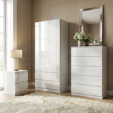 Soho 2 Door Wardrobe, 5 Drawer Chest & Bedside Table Bedroom Set