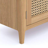 Cypress 2 Door 3 Drawer Large Rattan Sideboard