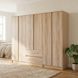Malvern 6 Door 2 Drawer Wardrobe
