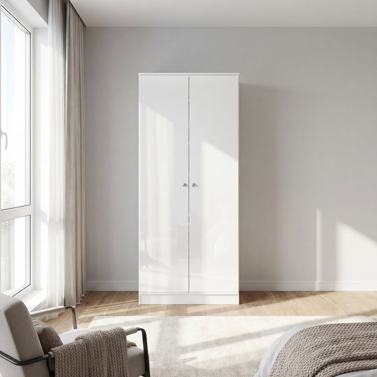 Denver 2 Door Double Wardrobe