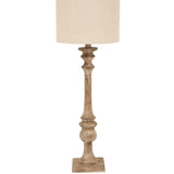 Pallido Candlestick Table Lamp with Linen Shade
