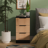 Java 3 Drawer Bedside Table