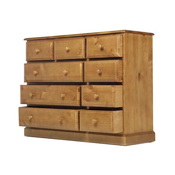 Maple 9 Drawer Chest of Drawers
