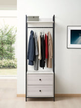 Alva Open Wardrobe with 2 Drawers 3 Piece Bedroom Set