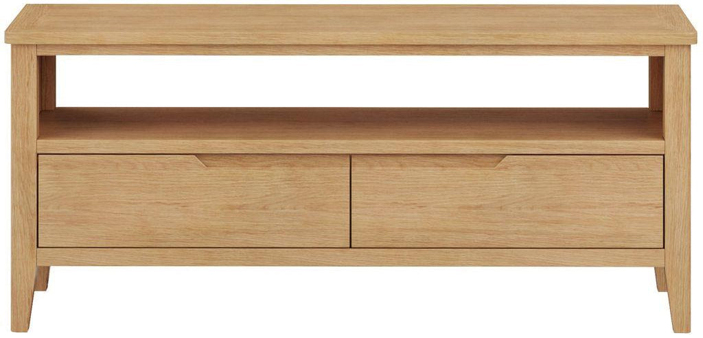 Hudson 2 Drawer Open Shelf TV Unit