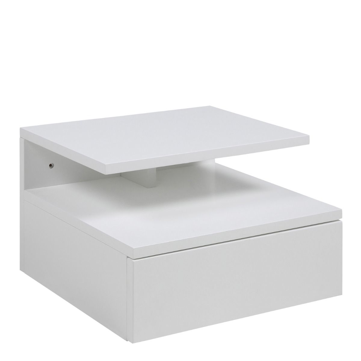 Ashlan Wall Mounted Open Bedside Table with 1 Drawer