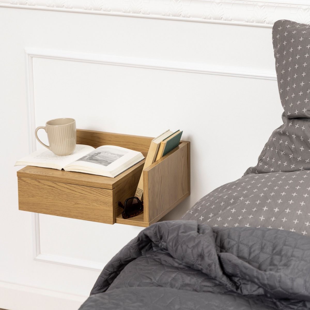 Ashlan Wall Mounted Bedside Table