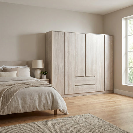 Malvern 6 Door 2 Drawer Wardrobe