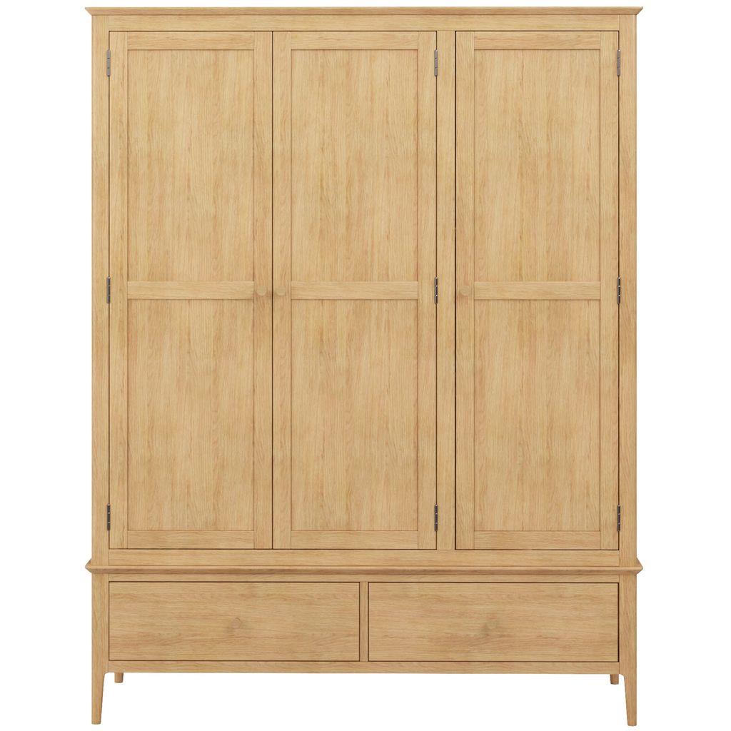 Huron 3 Door 2 Drawer Triple Wardrobe
