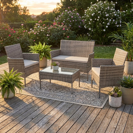 Willow 4 Piece Garden Furniture Set