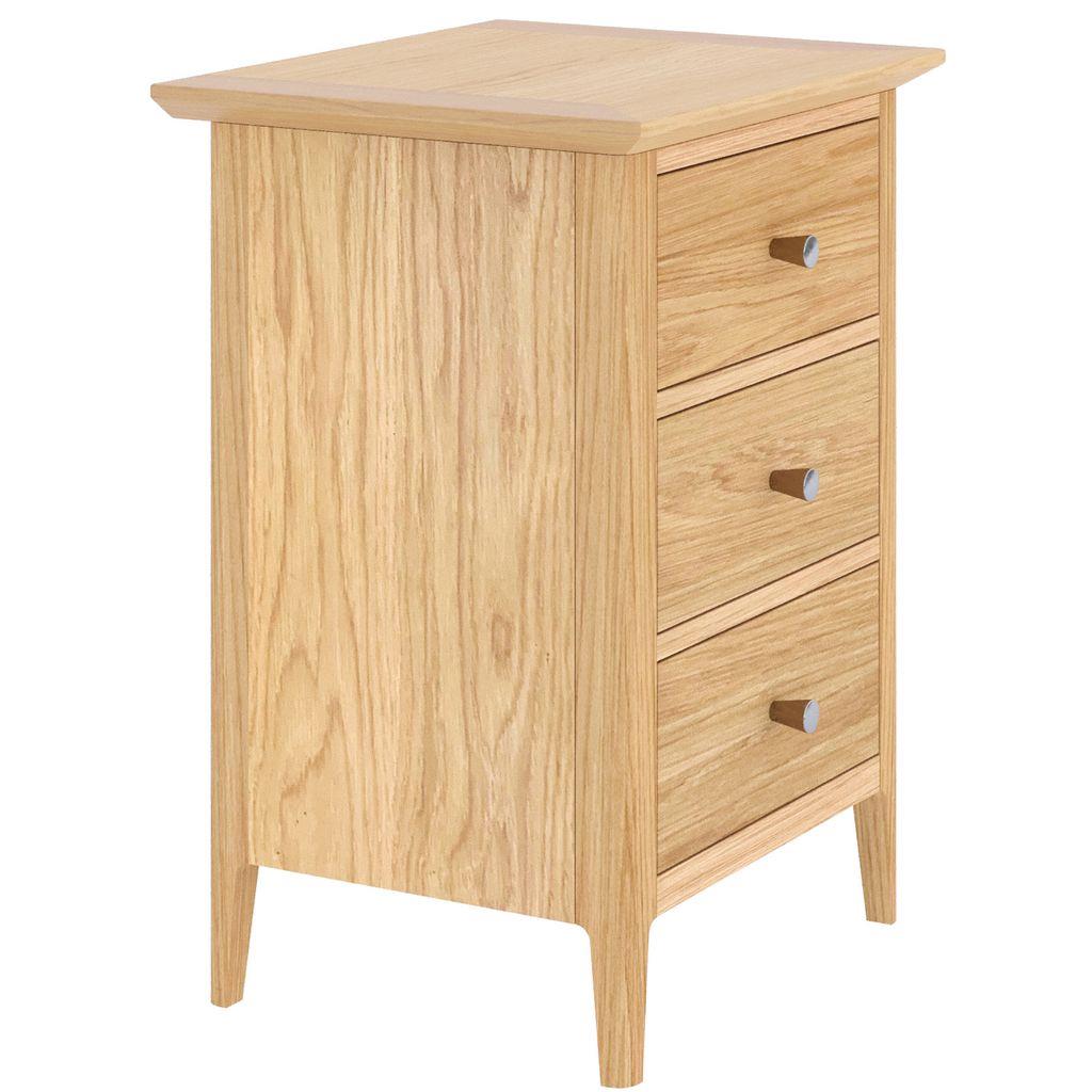 Saxon 3 Drawer Large Bedside Table