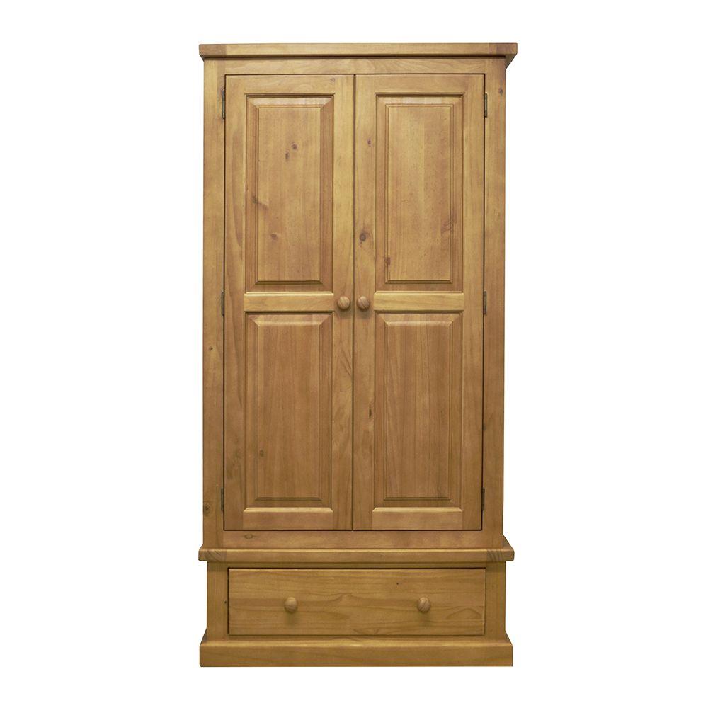 Verde 2 Door 1 Drawer Double Wardrobe