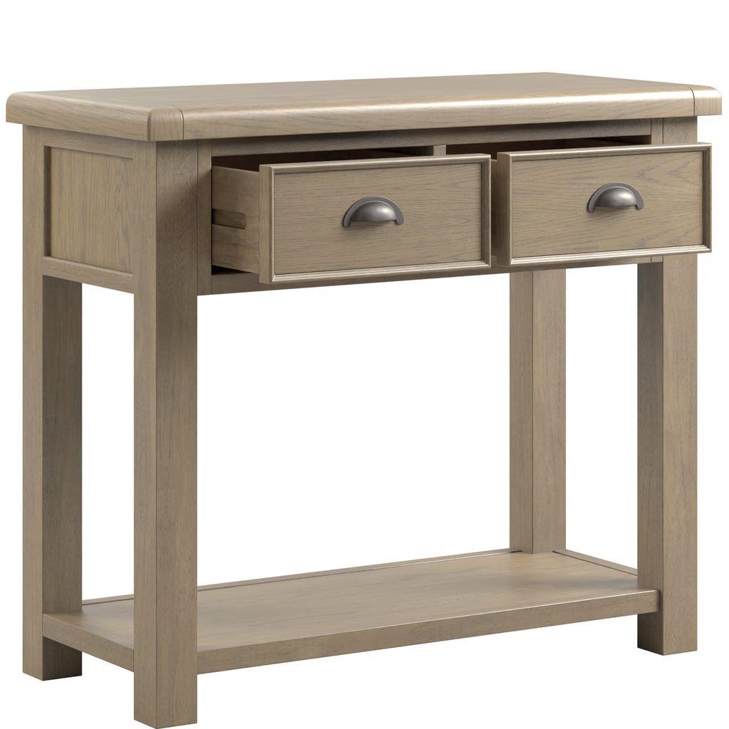 Acadia 2 Drawer Open Shelf Console Table