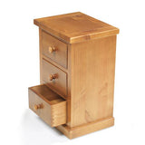 Verde Small 3 Drawer Bedside Table