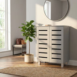 Euston Modern 2 Door Shoe Storage Cabinet