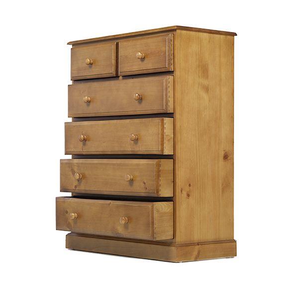 Maple 6 Drawer Tall Chest of Drawers