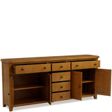 Bryce 4 Door 6 Drawer Long Sideboard