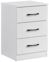 Paddington 3 Drawer Bedside Table