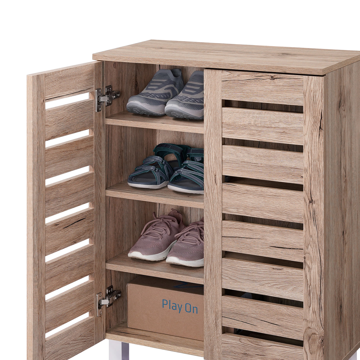 Euston Modern 2 Door Shoe Storage Cabinet