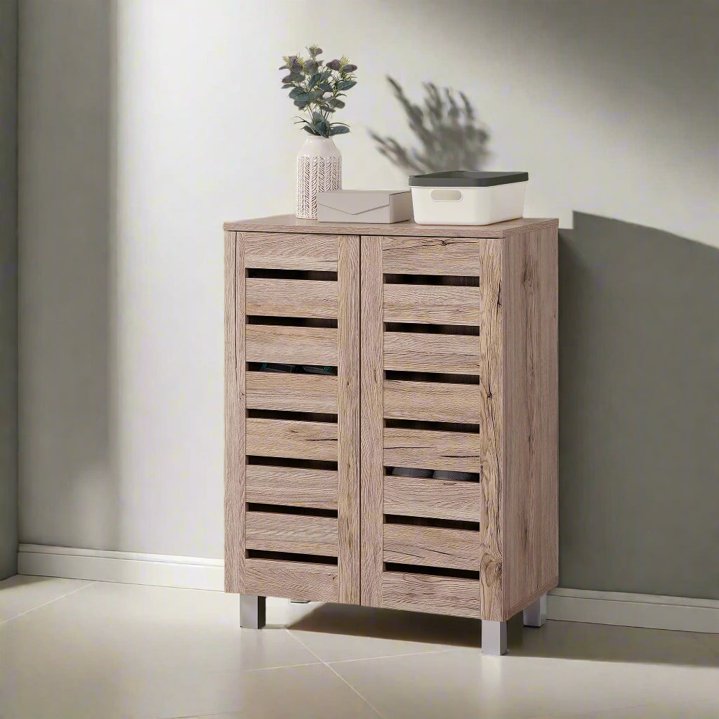 Euston Modern 2 Door Shoe Storage Cabinet