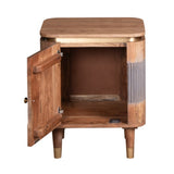 Wilton Acacia Wood 1 Door Bedside Table