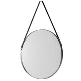 Opera Round Pewter Mirror