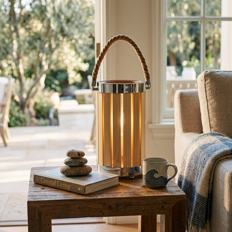 Amara Lantern Wooden Table Lamp