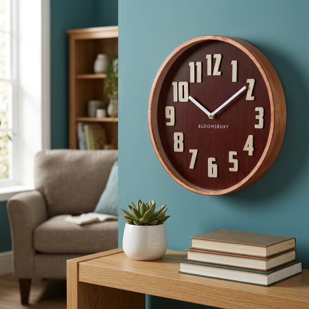 Arden 30cm Small Wood Grain Wall Clock