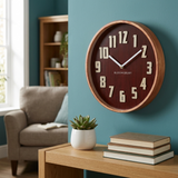 Arden 30cm Small Wood Grain Wall Clock