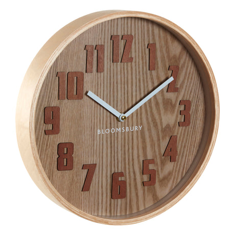 Arden 30cm Small Wood Grain Wall Clock