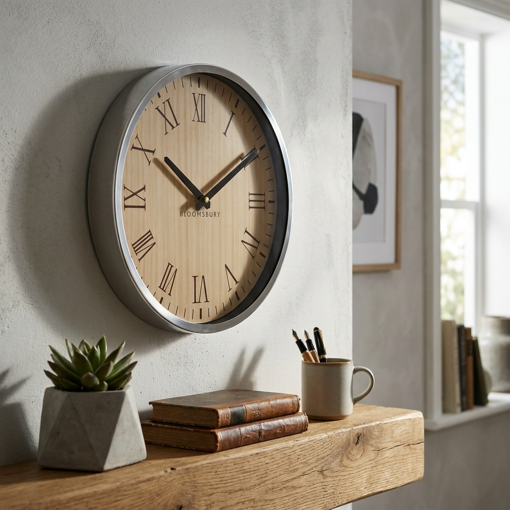 Arden 30cm Stainless Steel Wall Clock